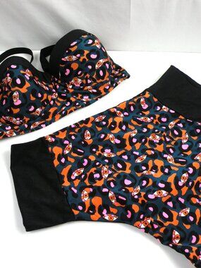 NWT La Bamba Evil Eye Print Retro High waisted Bikini (50) L-XL